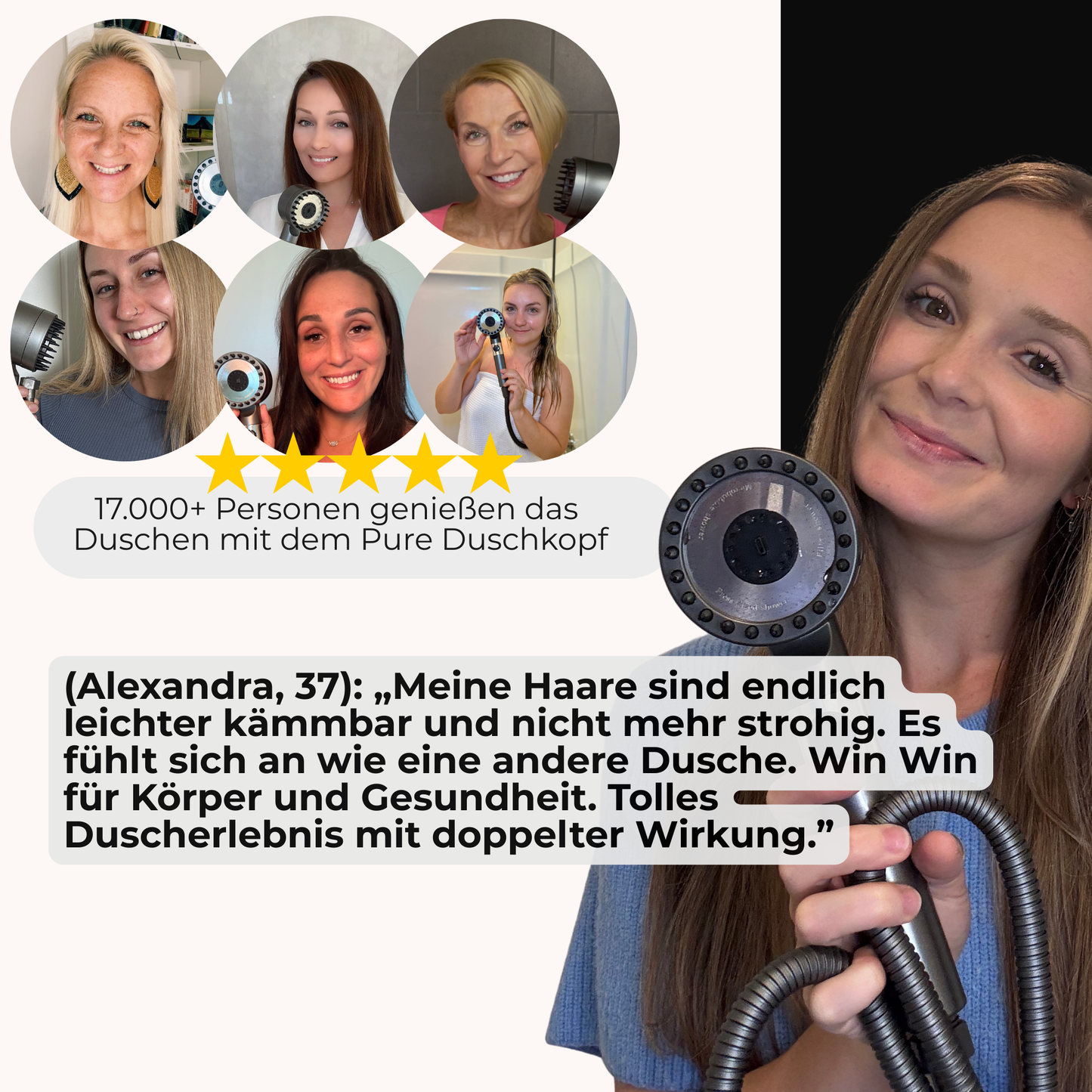 Pure Premium 2.0® Filterduschkopf – Luxus für Haut und Haar