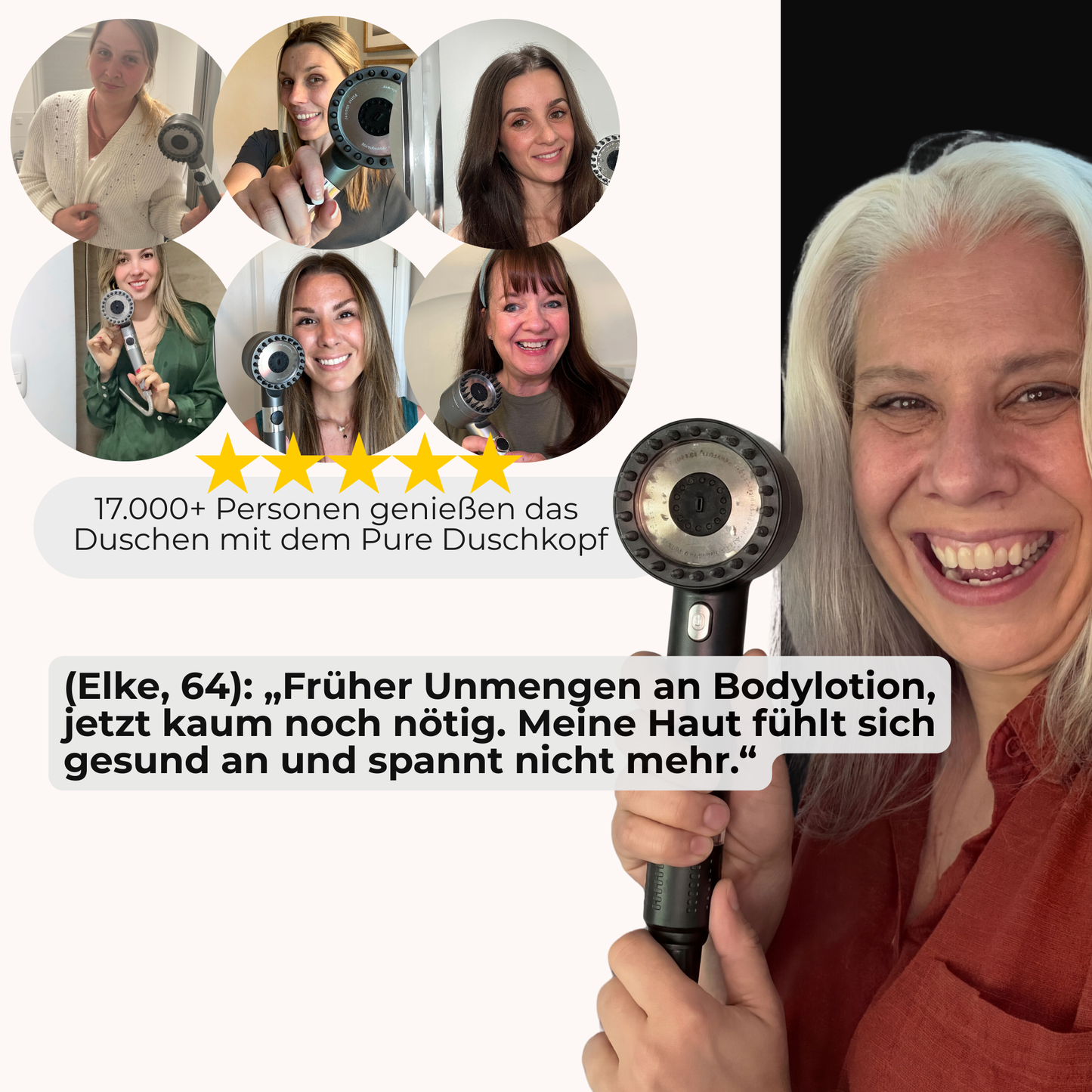 Pure Premium 2.0® Filterduschkopf – Luxus für Haut und Haar