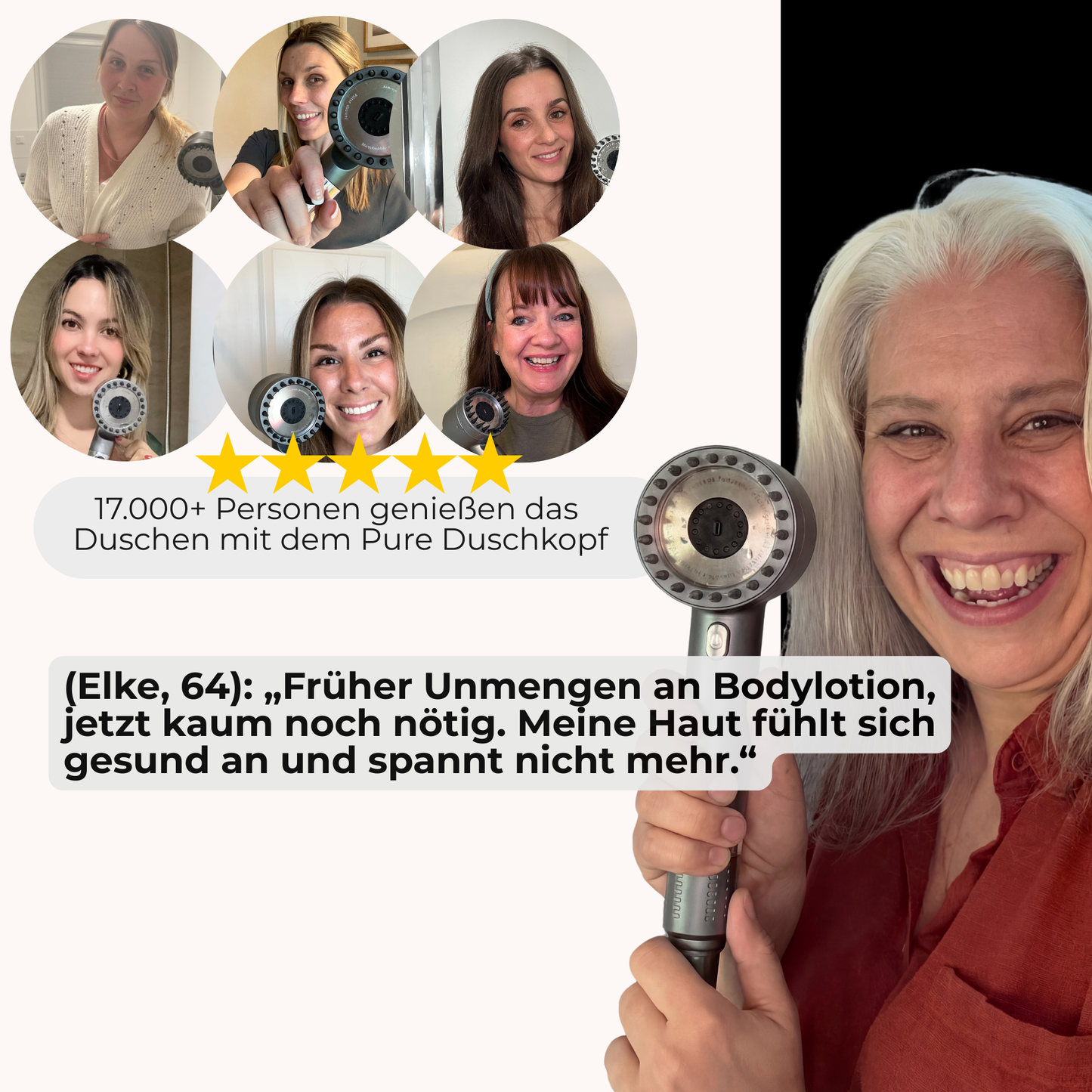 Pure Premium 2.0® Filterduschkopf – Luxus für Haut und Haar