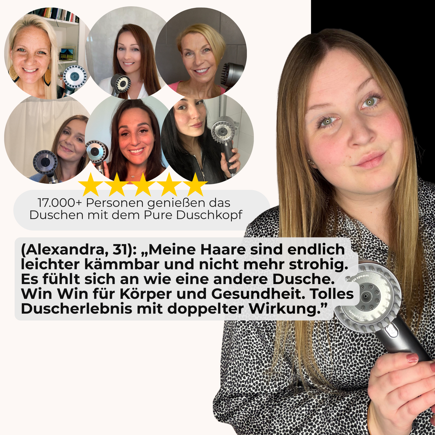 Pure Premium 2.0® Filterduschkopf – Luxus für Haut und Haar