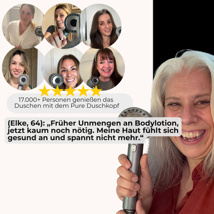 Pure® Premium Filterduschkopf – Für spürbar weiche Haut, glänzendes Haar