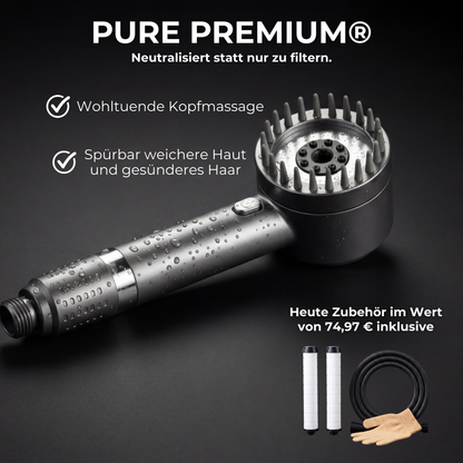 Pure® Premium Filterduschkopf – Für spürbar weiche Haut, glänzendes Haar